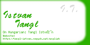 istvan tangl business card